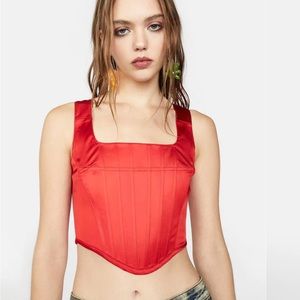 Delia’s Just a Girl Satin Corset size 1X